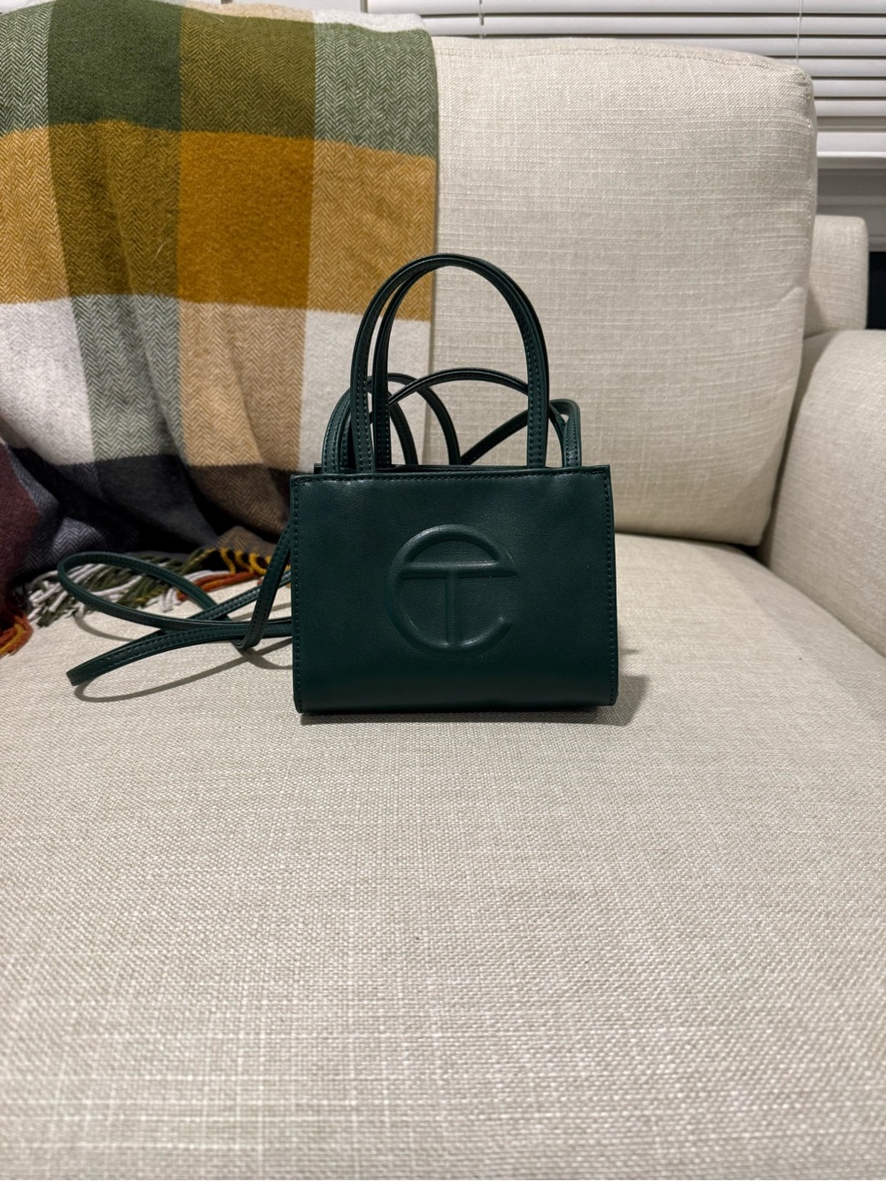 Telfar Small Shopper in Dark Green